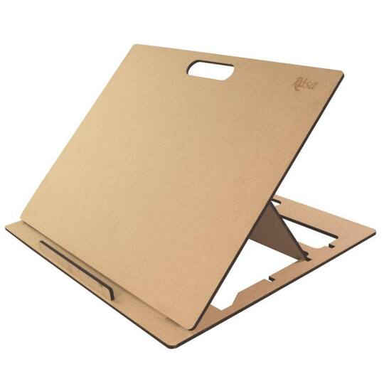 Rosa Studio 19" Brown B3 Adjustable Desk Tablet Easel with Handle